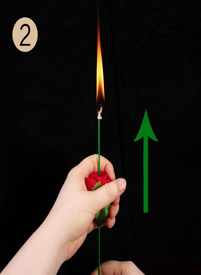 Arouselove Fire Rose Magic, Tricks Show Props with Wax Block for Stage,Street,Party - Image 4